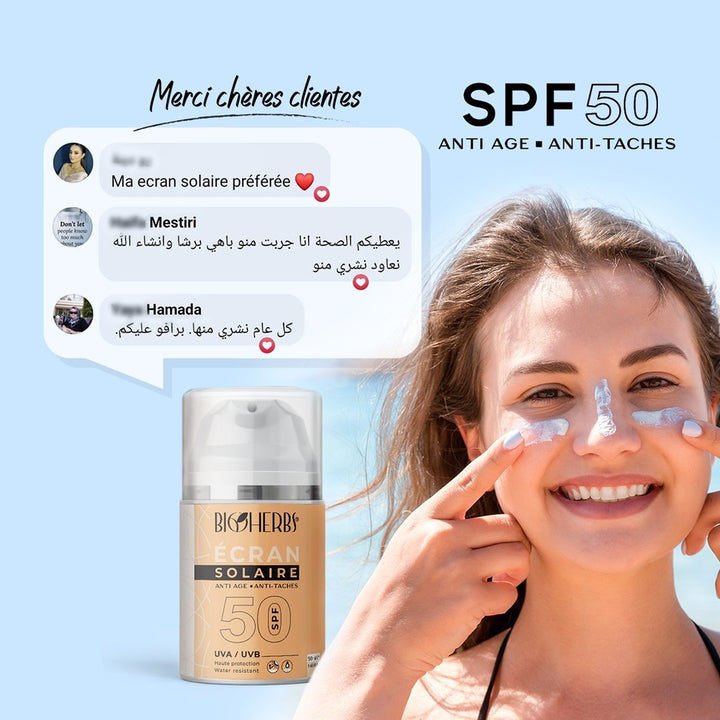 ÉCRAN SOLAIRE ANTI AGE ANTI-TACHES